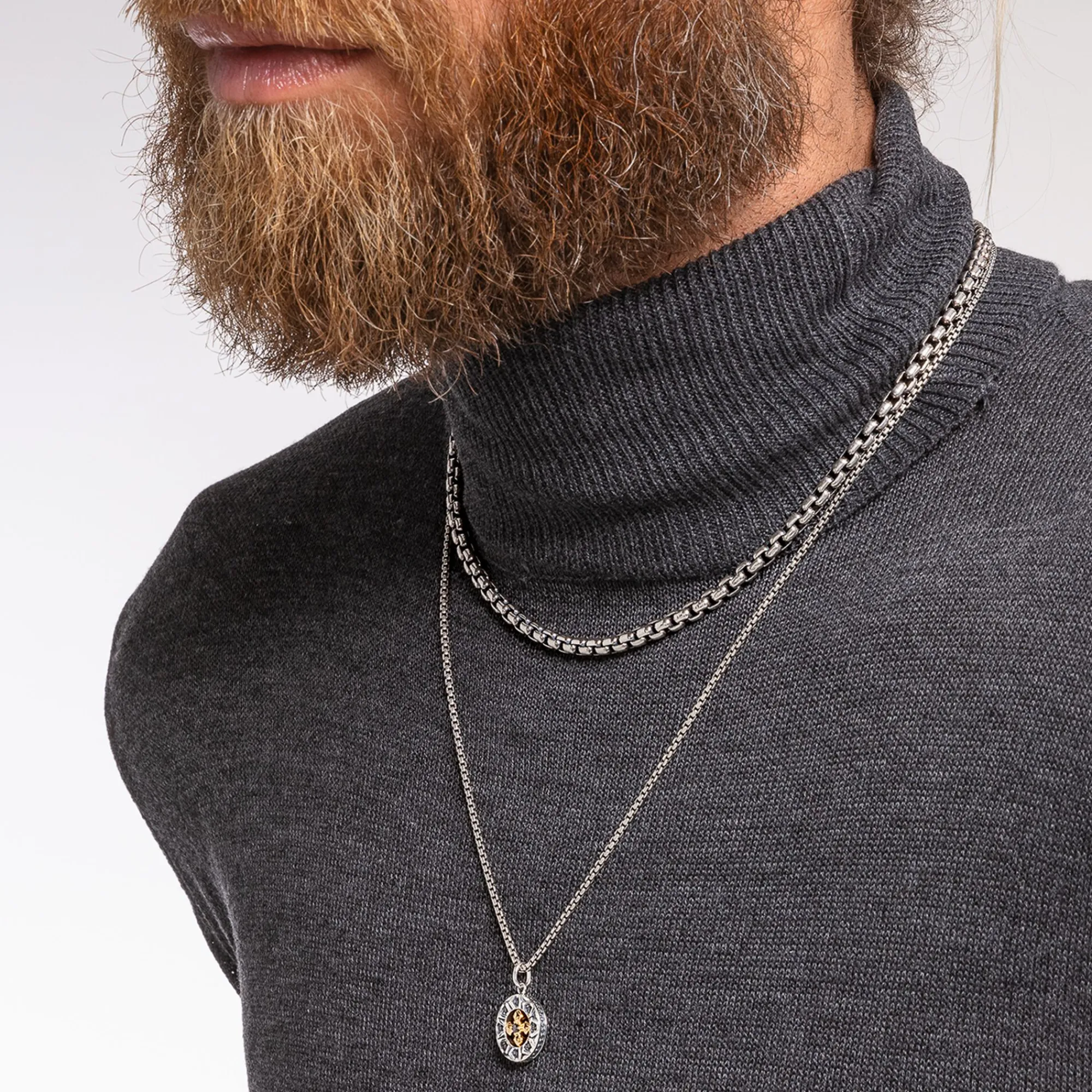 Women THOMAS SABO Necklaces|18-Carat Gold-Plating - 925 Silver-Necklace cross black stones gold