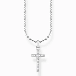 Women THOMAS SABO Necklaces-Necklace cross pavé