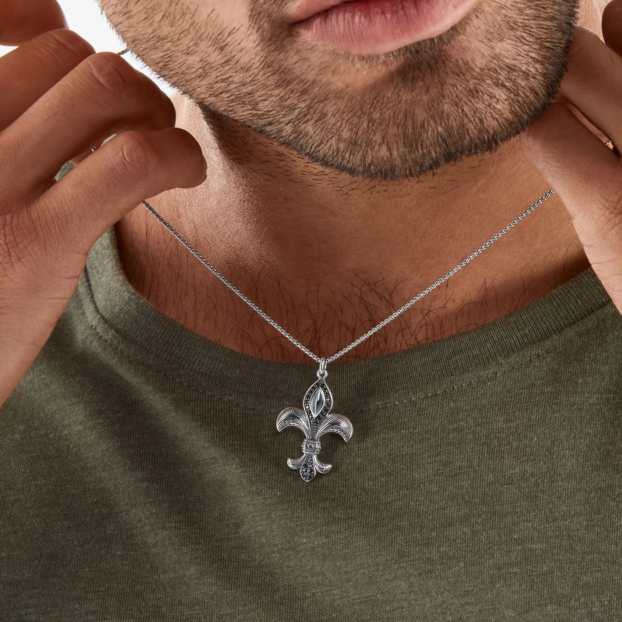 Women THOMAS SABO Necklaces|Necklaces & Chains-Necklace fleur-de-lis