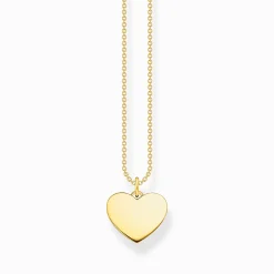 Women THOMAS SABO Necklaces|18-Carat Gold-Plating - 925 Silver-Necklace heart gold