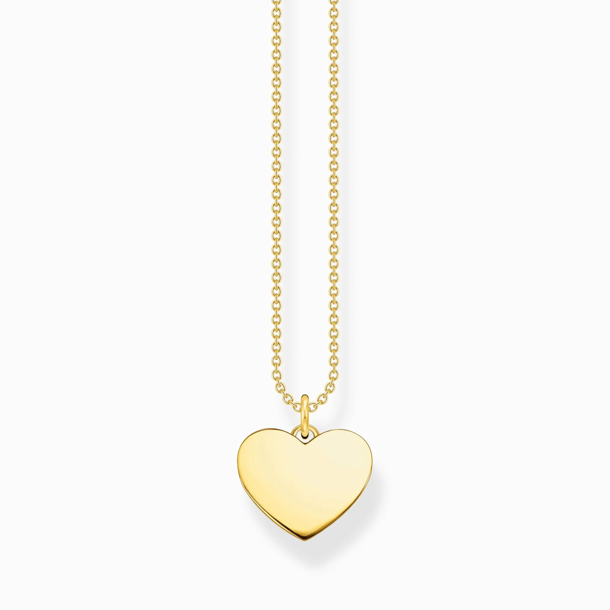 Women THOMAS SABO Necklaces|18-Carat Gold-Plating - 925 Silver-Necklace heart gold