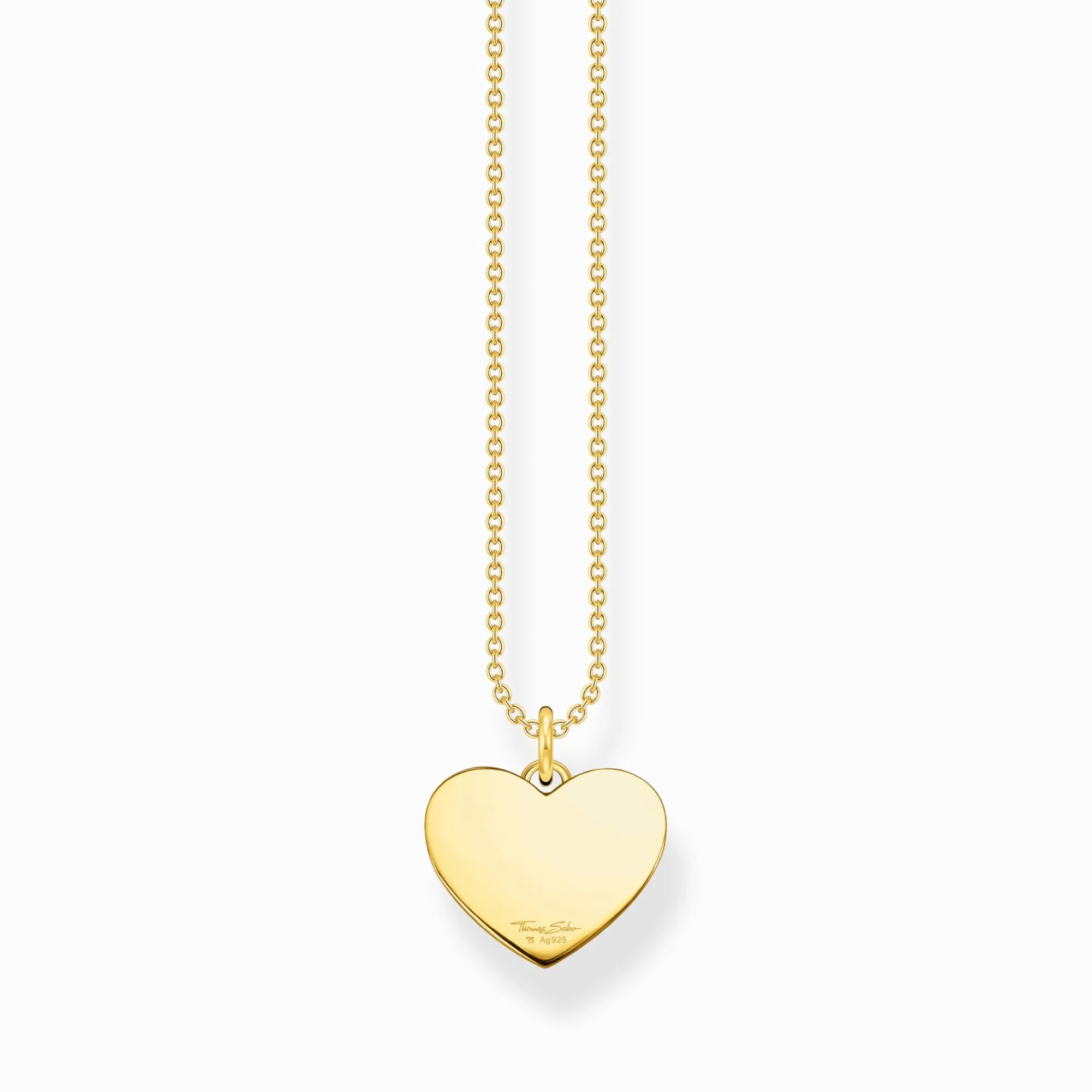 Women THOMAS SABO Necklaces|18-Carat Gold-Plating - 925 Silver-Necklace heart gold