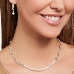 Women THOMAS SABO Necklaces-Necklace links and pearls silver