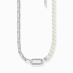 Women THOMAS SABO Necklaces-Necklace links and pearls silver