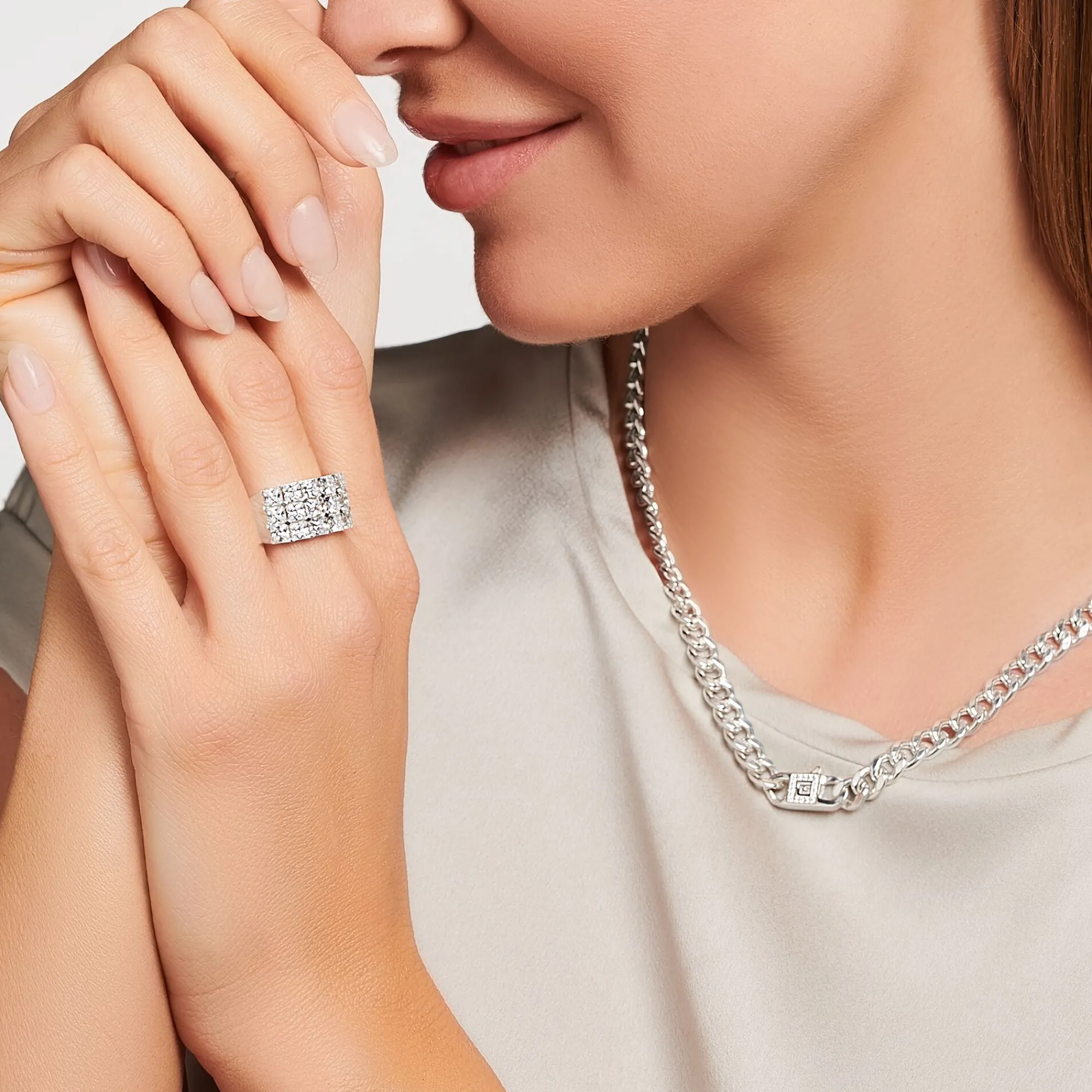 Women THOMAS SABO Necklaces-Necklace links silver