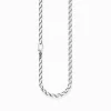 Women THOMAS SABO Necklaces|Necklaces & Chains-Necklace links silver cross Thickness 5.00 mm (0.20 Inch)