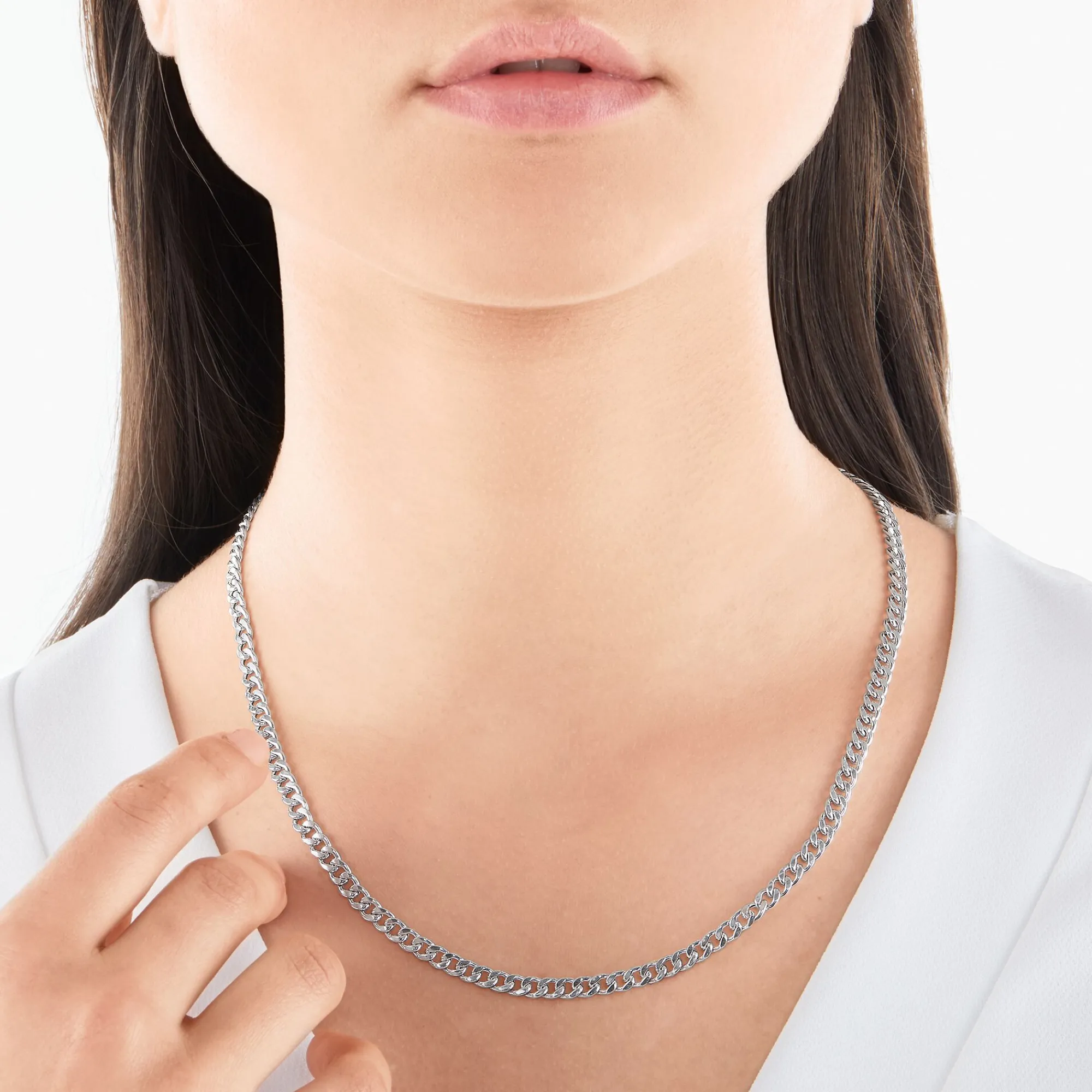 Women THOMAS SABO Necklaces-Necklace links silver Thickness 4.00 mm (0.16 Inch)