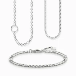 Women THOMAS SABO Necklaces-Necklace links silver Thickness 4.00 mm (0.16 Inch)