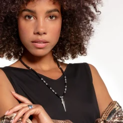 Women THOMAS SABO Necklaces|Necklaces & Chains-Necklace meditation, black