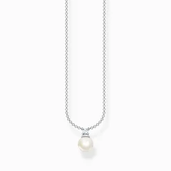 Women THOMAS SABO Necklaces|925 Silver-Necklace pearl silver