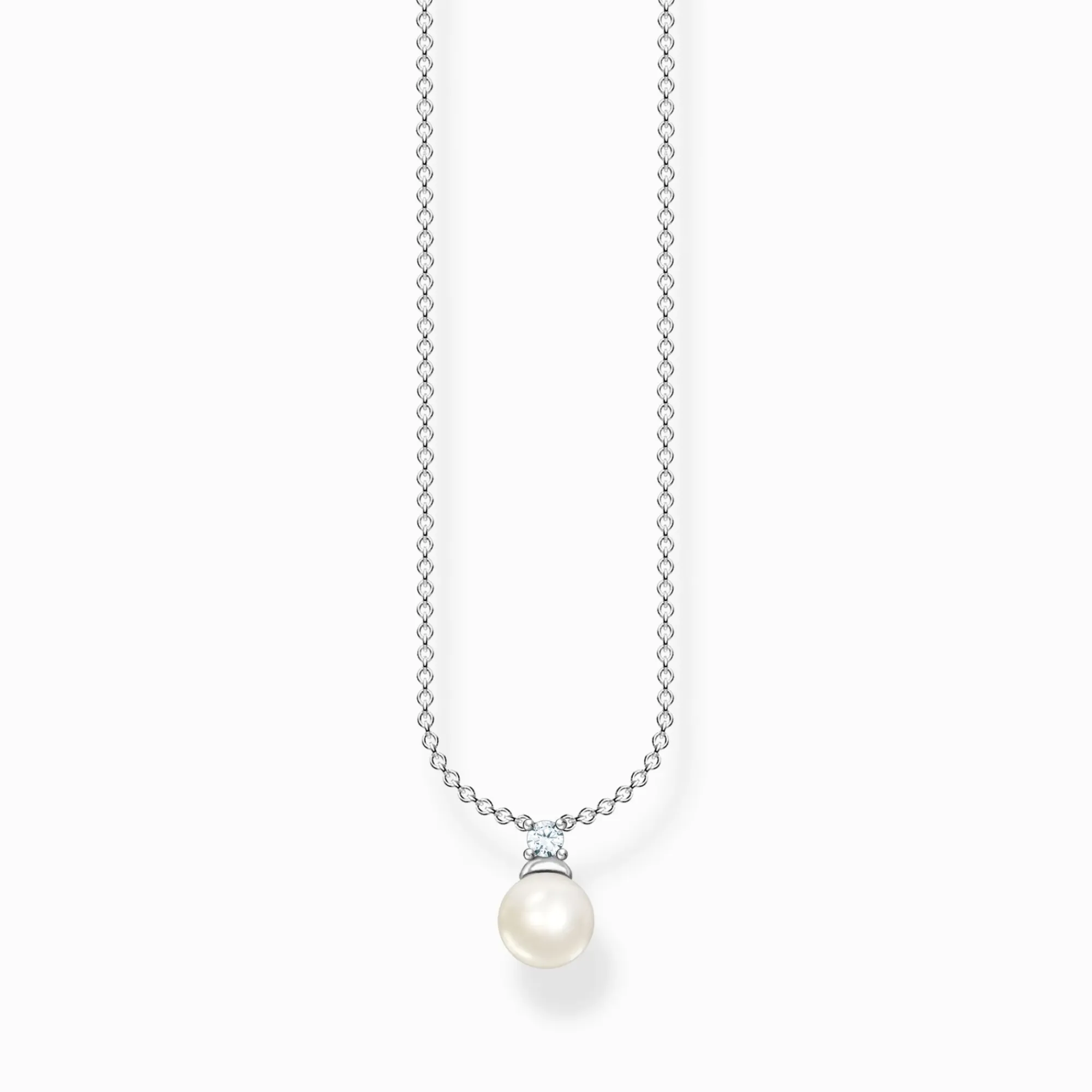 Women THOMAS SABO Necklaces|925 Silver-Necklace pearl silver