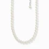 Women THOMAS SABO Necklaces-Necklace pearls silver