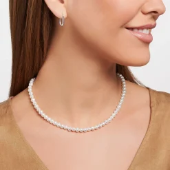 Women THOMAS SABO Necklaces-Necklace pearls silver