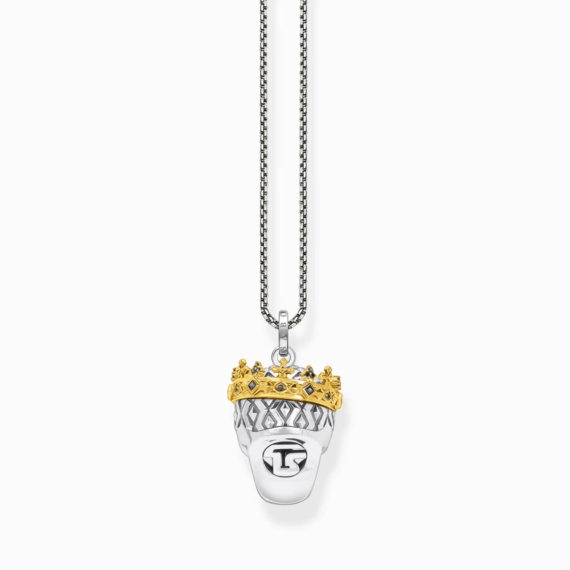 Women THOMAS SABO Necklaces|18-Carat Gold-Plating - 925 Silver-Necklace skull crown