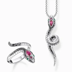 Women THOMAS SABO Necklaces-Necklace snake silver