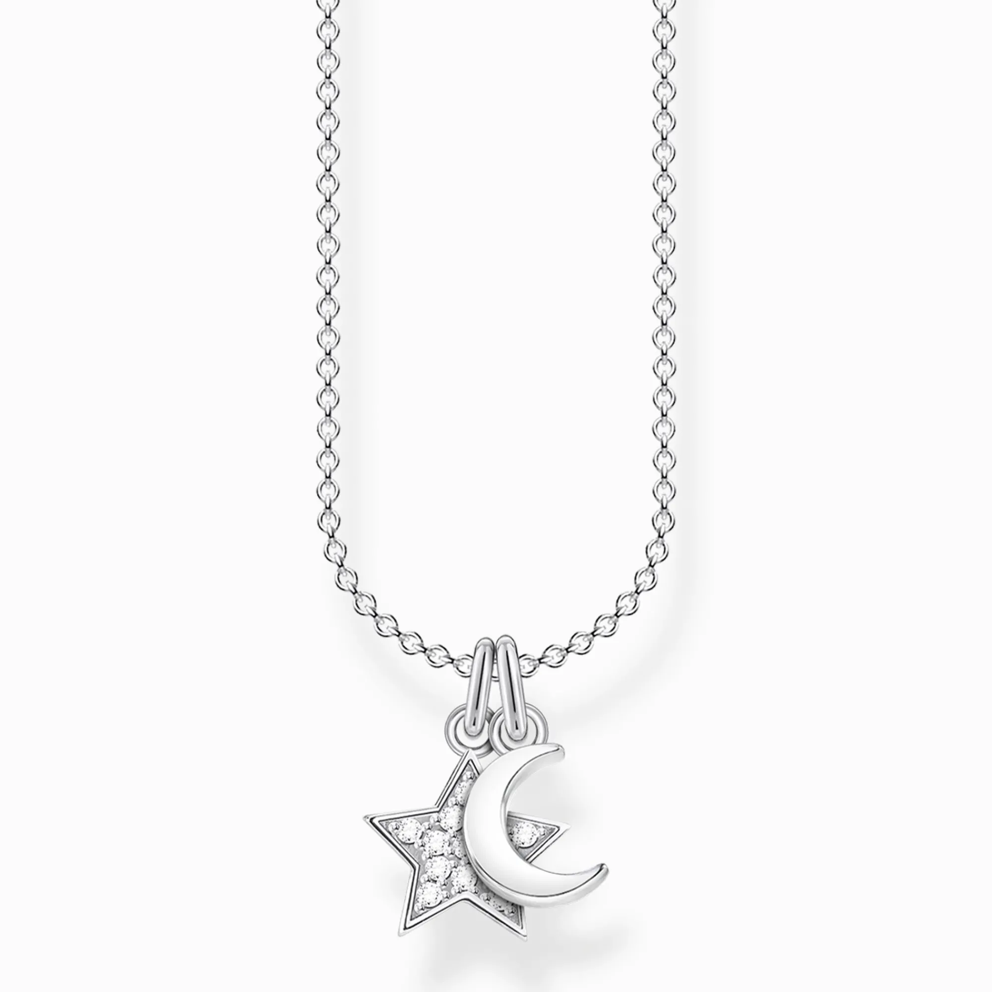 Women THOMAS SABO Necklaces-Necklace star and moon