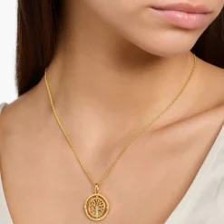 Women THOMAS SABO Necklaces-Necklace Tree of love gold
