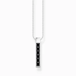 Women THOMAS SABO Necklaces-Necklace with black stones silver