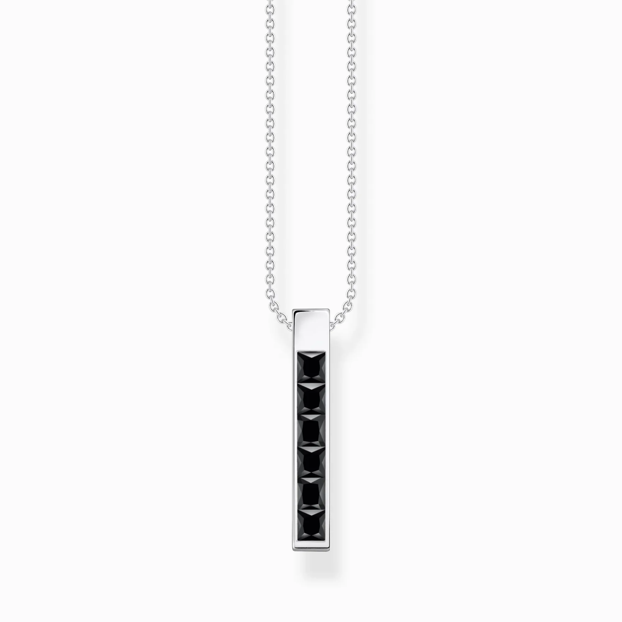 Women THOMAS SABO Necklaces-Necklace with black stones silver