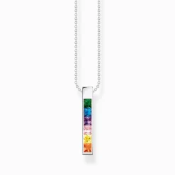 Women THOMAS SABO Necklaces|925 Silver-Necklace with colourful stones silver