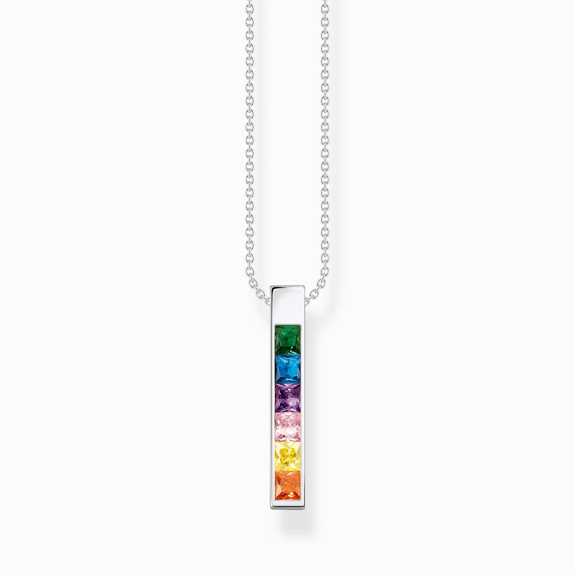 Women THOMAS SABO Necklaces|925 Silver-Necklace with colourful stones silver