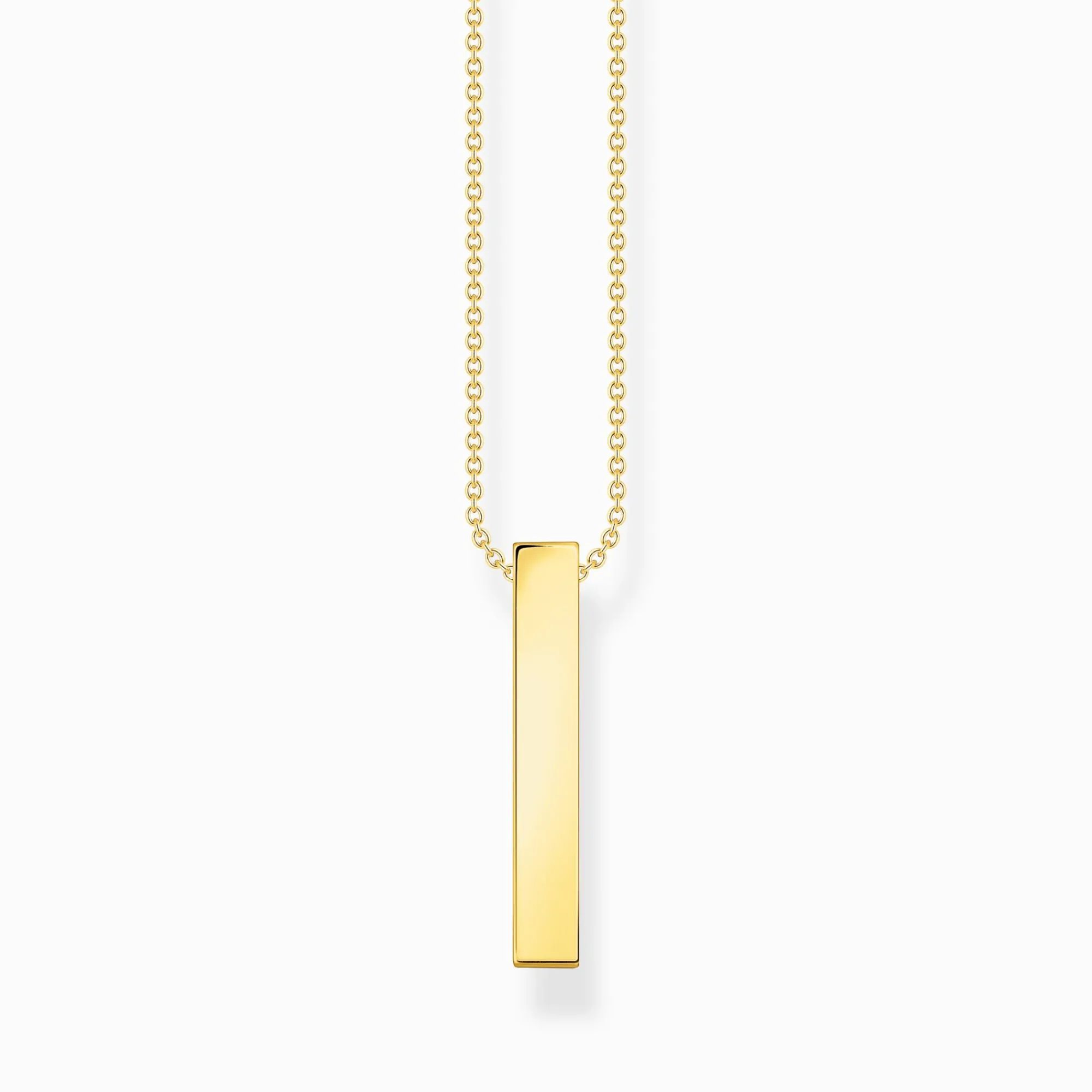 Women THOMAS SABO Necklaces|18-Carat Gold-Plating - 925 Silver-Necklace with colourful stones gold plated