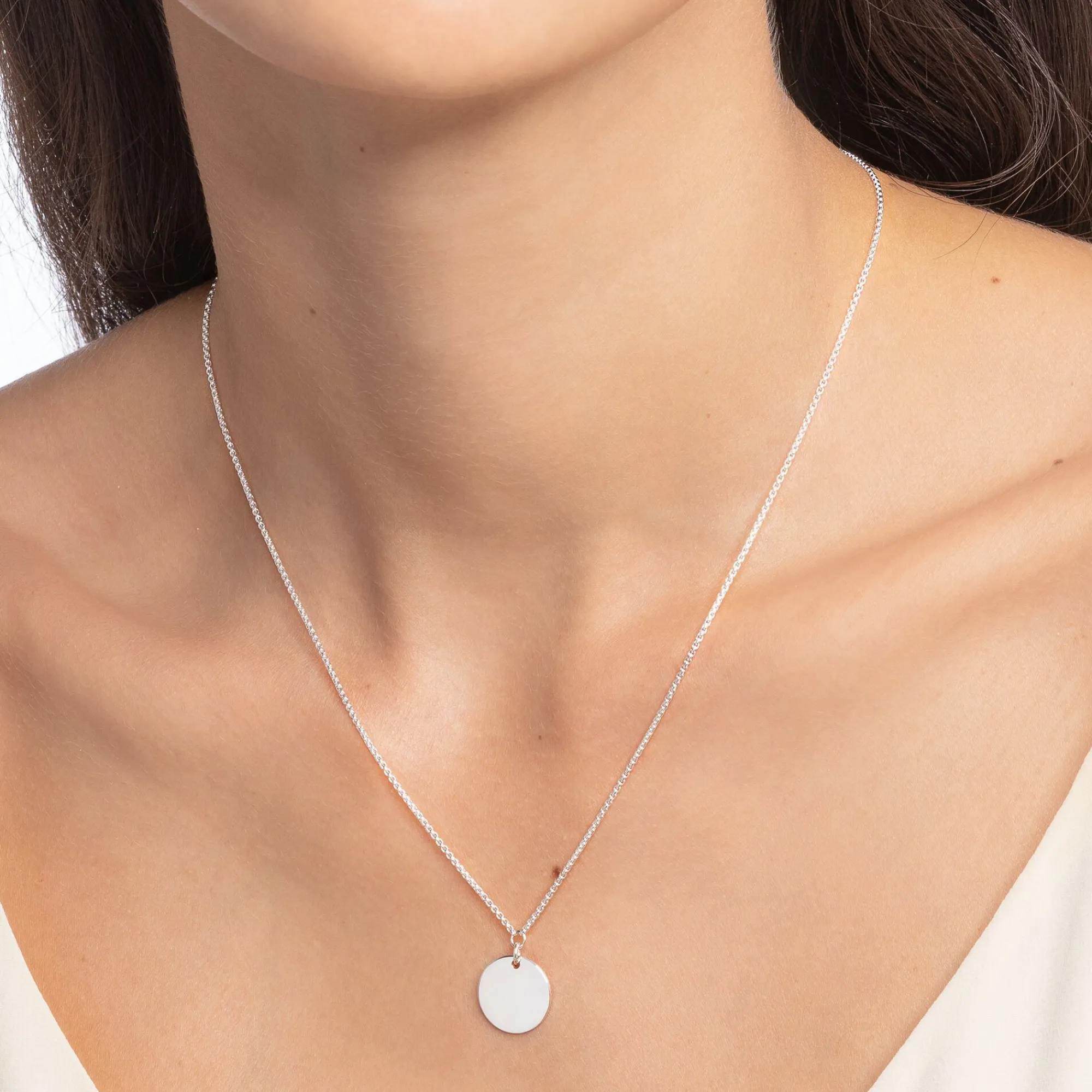 Women THOMAS SABO Necklaces-Necklace with disc silver