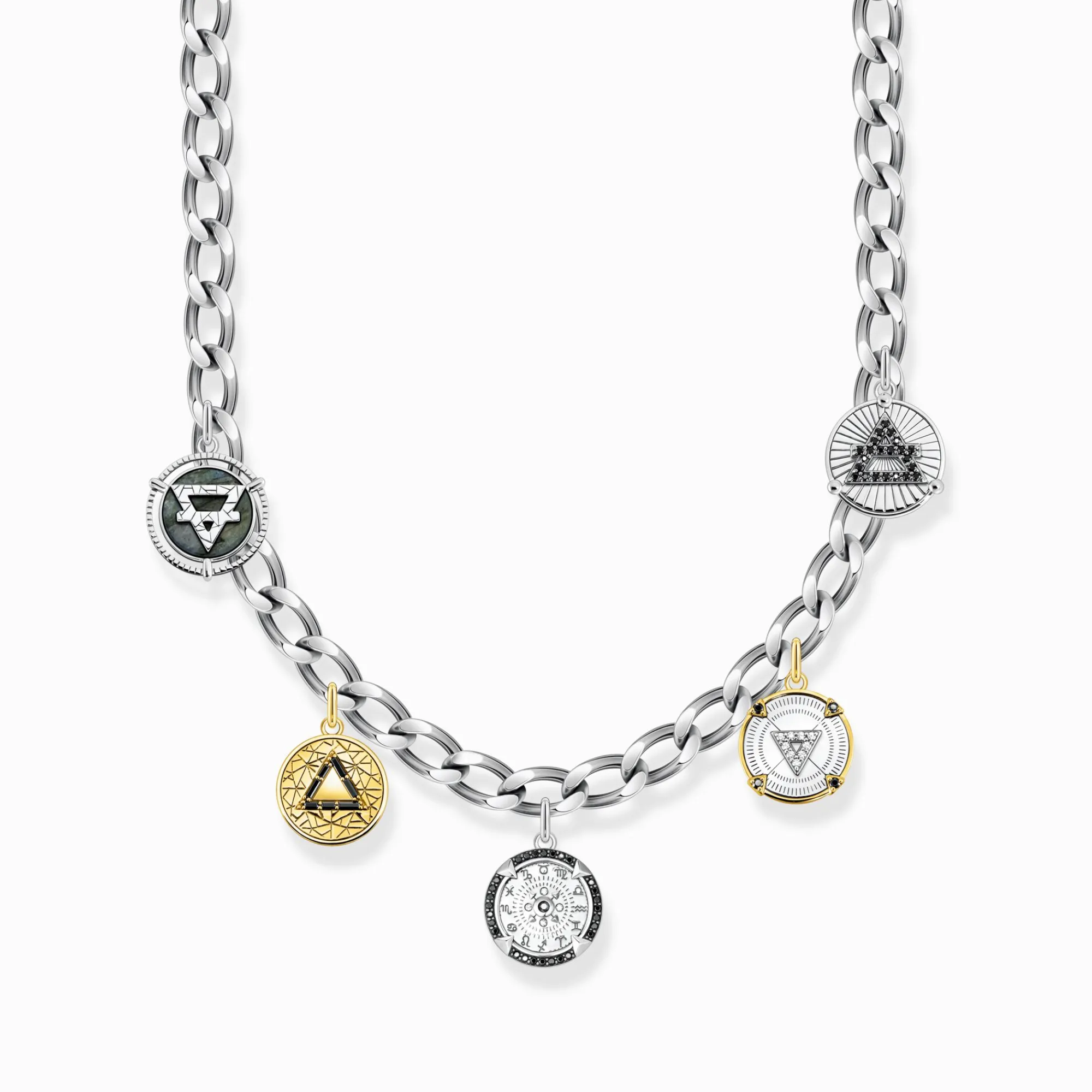 Women THOMAS SABO Necklaces|Necklaces & Chains-Necklace with discs Elements of Nature silver