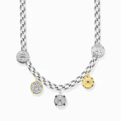 Women THOMAS SABO Necklaces|Necklaces & Chains-Necklace with discs Elements of Nature silver