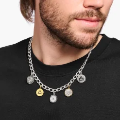 Women THOMAS SABO Necklaces|Necklaces & Chains-Necklace with discs Elements of Nature silver
