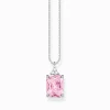 Women THOMAS SABO Necklaces-Necklace with pink and white stones silver