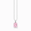 Women THOMAS SABO Necklaces|925 Silver-Necklace with pink stone silver
