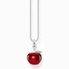Women THOMAS SABO Necklaces-Necklace with red apple silver