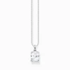 Women THOMAS SABO Necklaces-Necklace with white stone silver