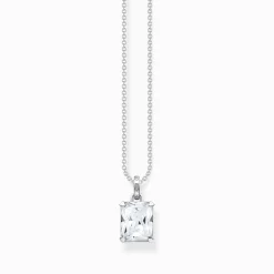 Women THOMAS SABO Necklaces-Necklace with white stone silver