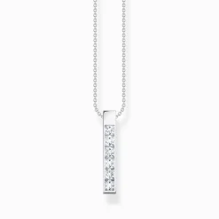 Women THOMAS SABO Necklaces-Necklace with white stones silver