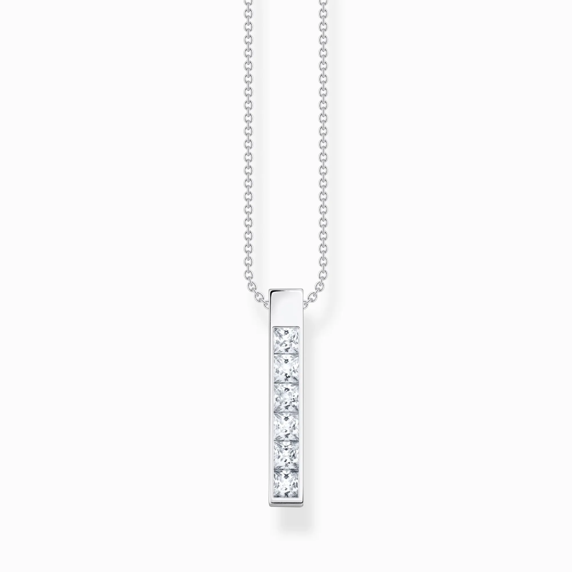Women THOMAS SABO Necklaces-Necklace with white stones silver