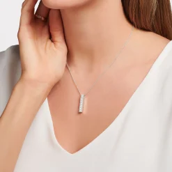 Women THOMAS SABO Necklaces-Necklace with white stones silver