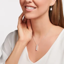 Women THOMAS SABO Necklaces-Necklace with white stones silver