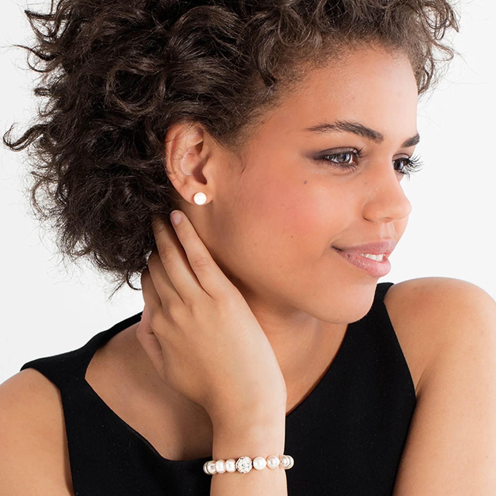 Women THOMAS SABO Earrings|Ear Studs-pearl ear studs