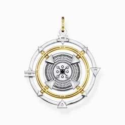 Women THOMAS SABO Pendants|Pendants-Pendant amulet elements of nature black-gold