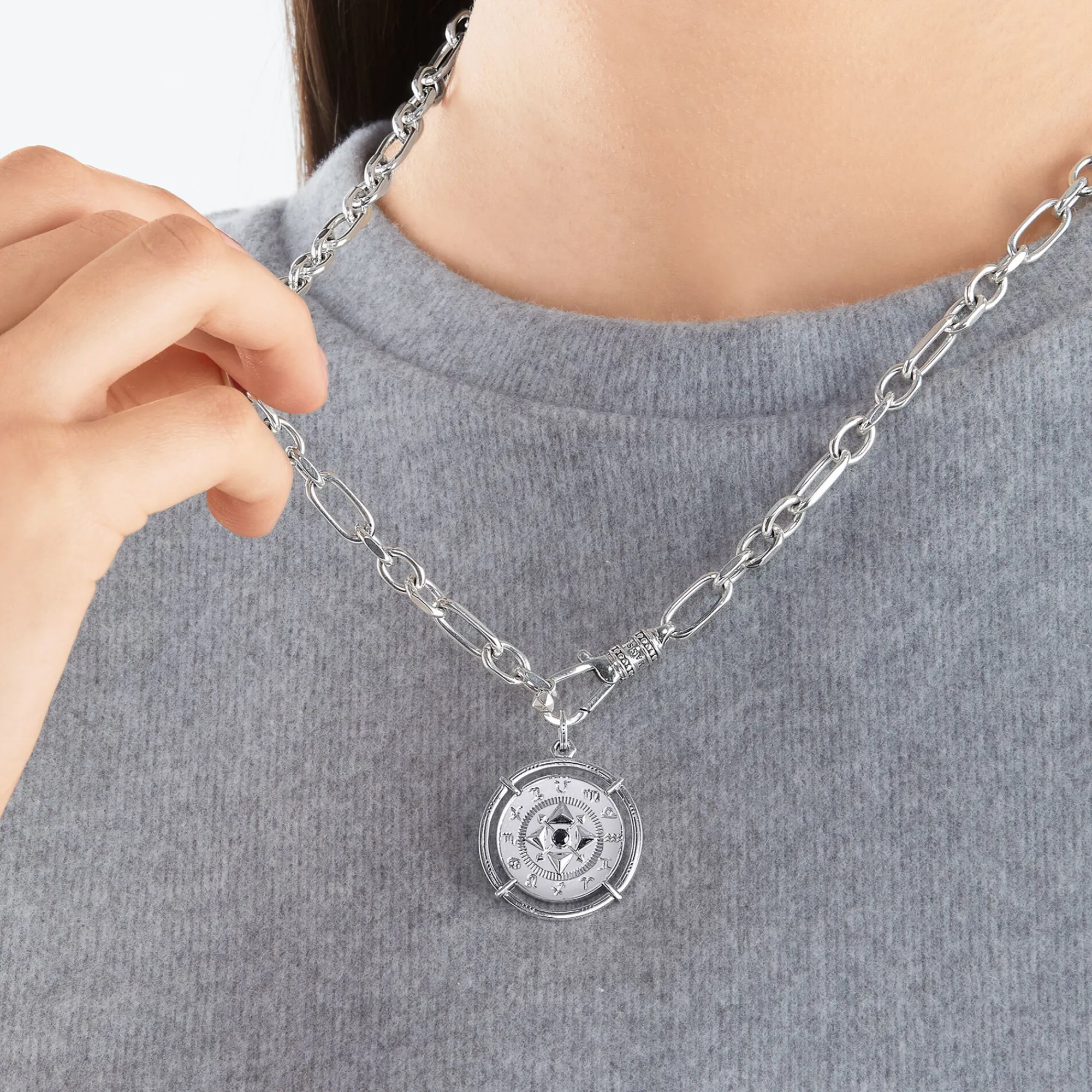 Women THOMAS SABO Pendants|Pendants-Pendant amulet elements of nature silver