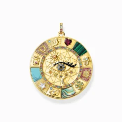 Women THOMAS SABO Pendants|18-Carat Gold-Plating - 925 Silver-Pendant amulet magical lucky symbols