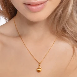 Women THOMAS SABO Pendants|18-Carat Gold-Plating - 925 Silver-Pendant apple gold