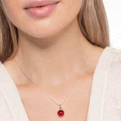 Women THOMAS SABO Pendants-Pendant apple red