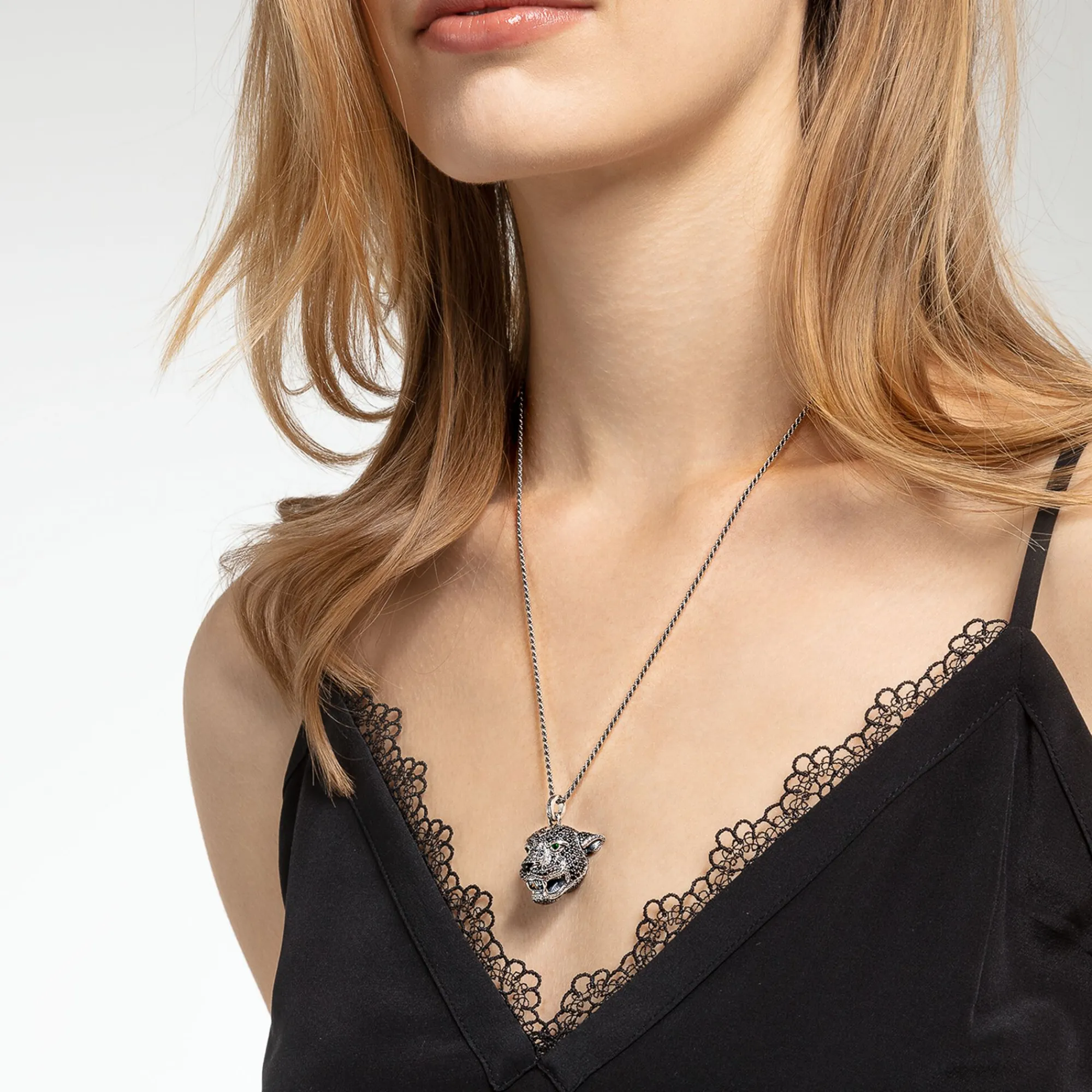 Women THOMAS SABO Pendants|Pendants-Pendant Black Cat