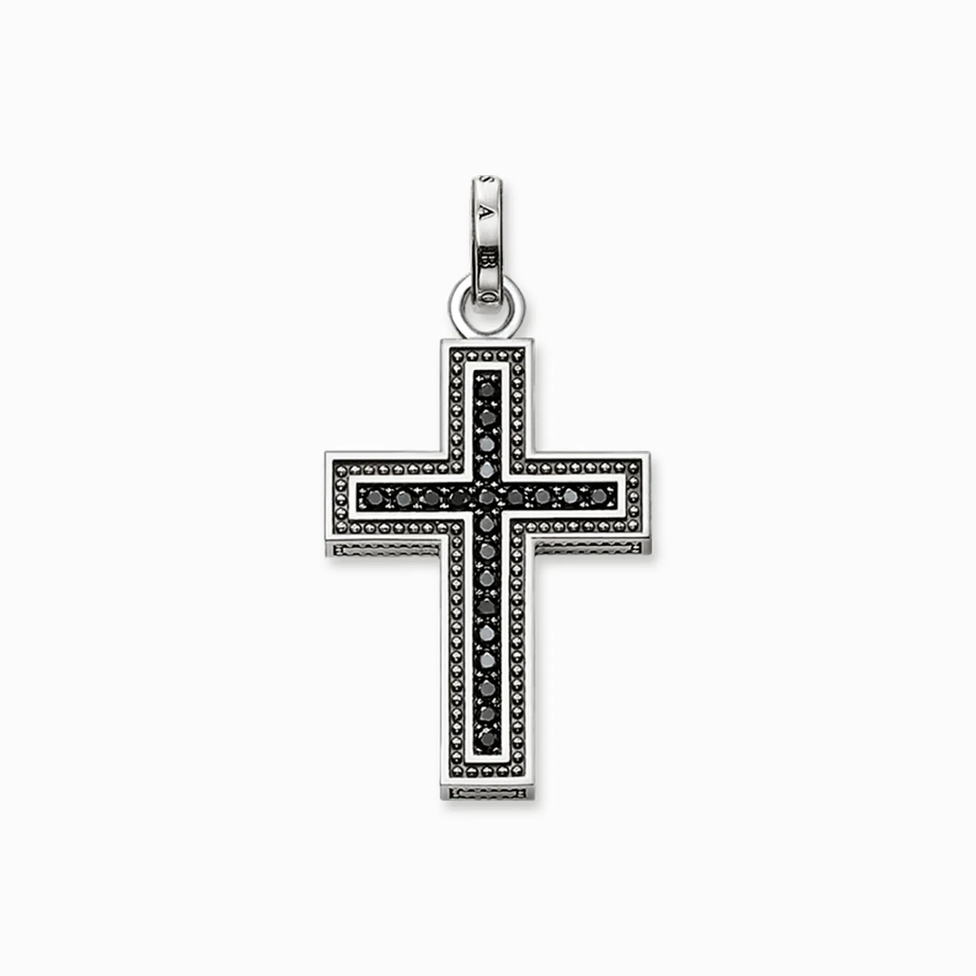 Women THOMAS SABO Pendants|Pendants-Pendant black cross pavé