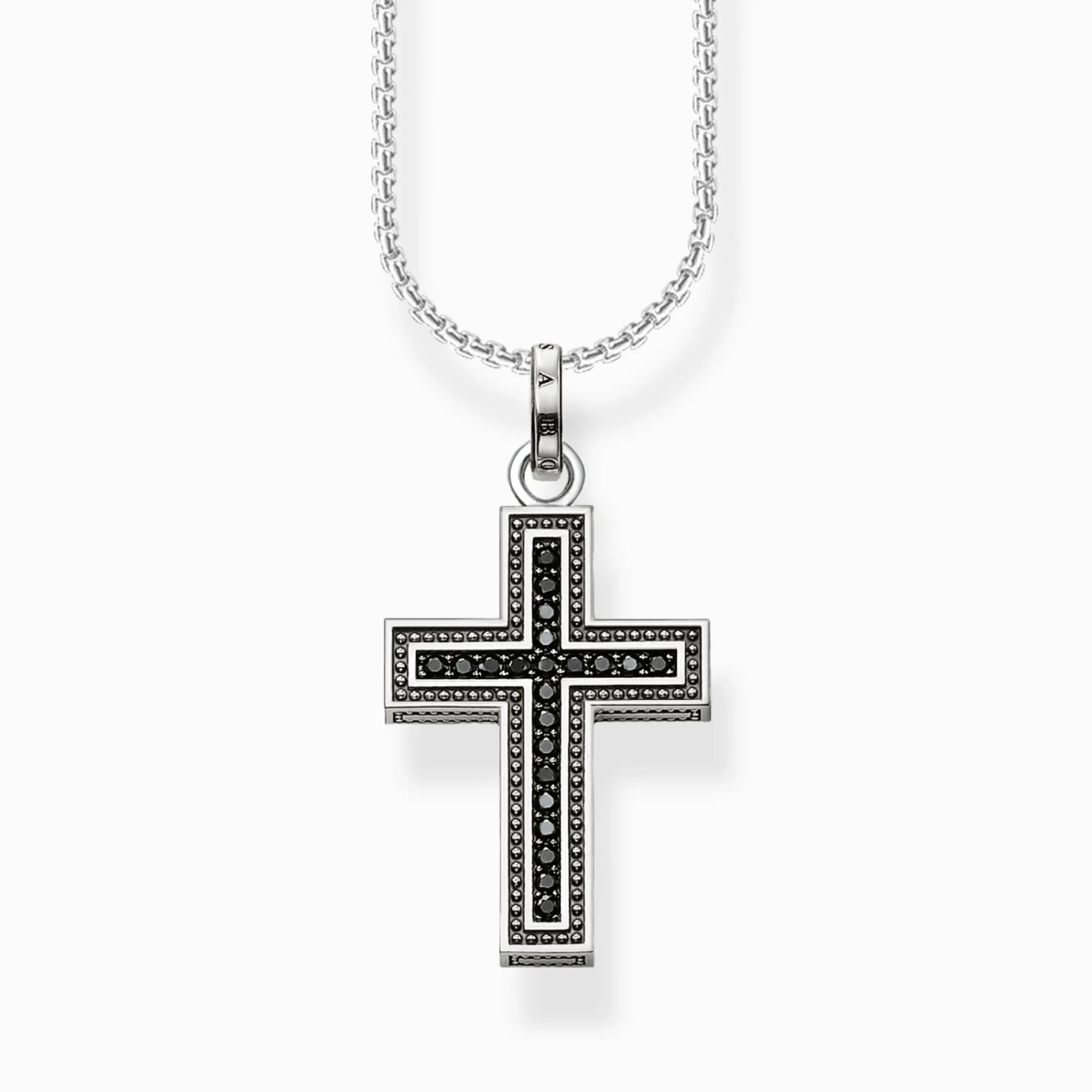 Women THOMAS SABO Pendants|Pendants-Pendant black cross pavé