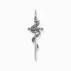 Women THOMAS SABO Pendants|Pendants-Pendant blackened sword with snake