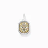 Women THOMAS SABO Pendants|18-Carat Gold-Plating - 925 Silver-Pendant compass gold